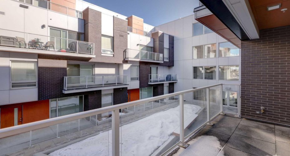 Balcony with a gas line for those summer BBQs