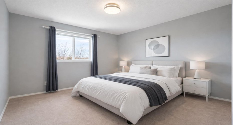 2nd bedroom - virtually staged