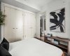 Lots of storage with his and her closets.