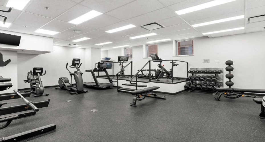 The newly updated fitness centre in The Montana is a proper gym, with cardio equipment, free weights, a spin bike, and enough floor space to actually use it. Skip the gym membership and head downstairs instead.