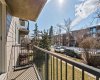 Covered balcony allows for enjoyment of sunny days