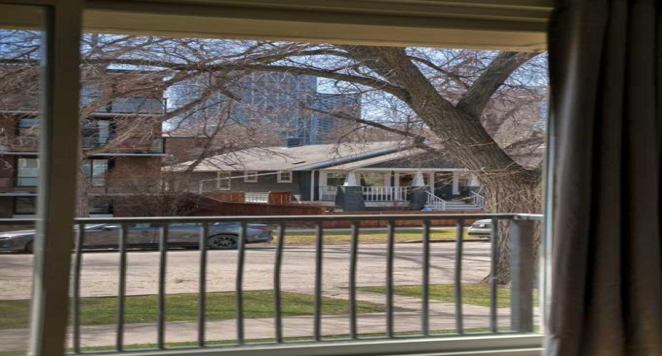 Street views from the south-facing balcony