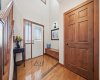 Gorgeous Entry Way Open to Above and Custom Hardwood Inlay