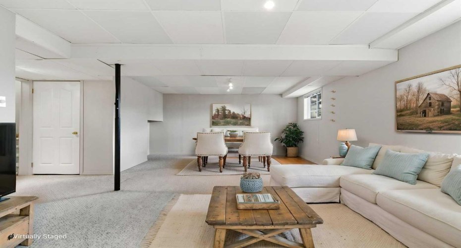 Basement - Virtually staged