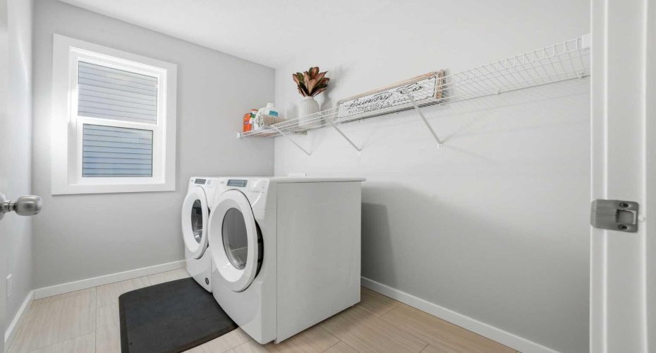 Convenient Upper-Floor Laundry