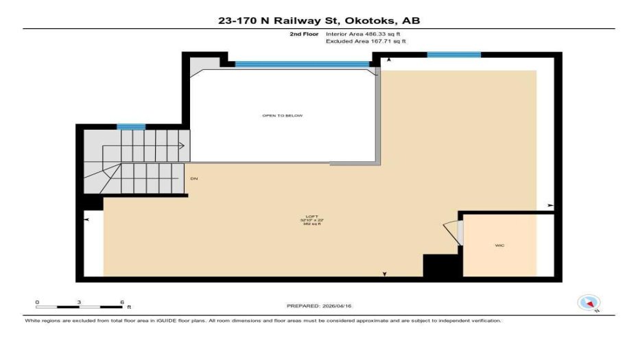 Upper loft floor plan