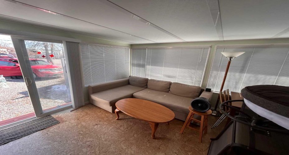 sunroom: cork floors!