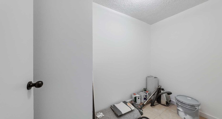 Huge storage room for future in-suite laundry