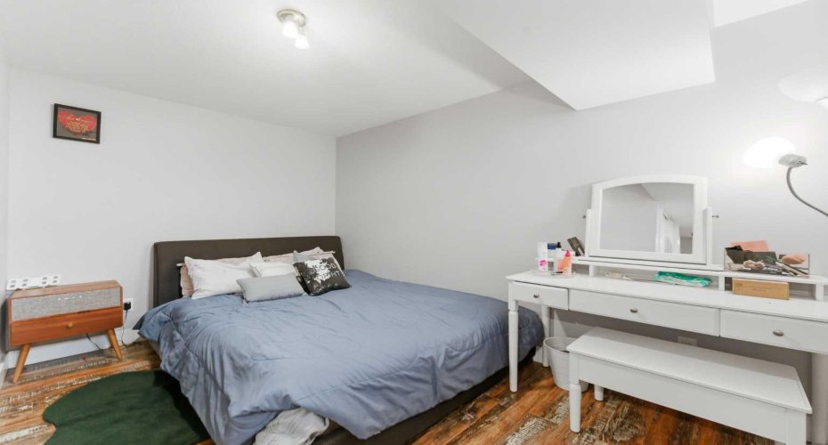 The basement large bedroom offers a comfortable and private space