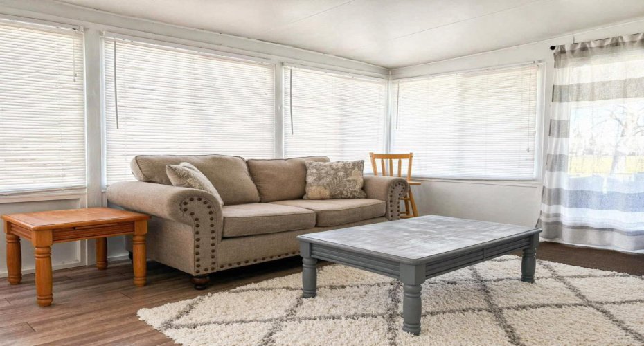 Front door enters the 200 sf addition