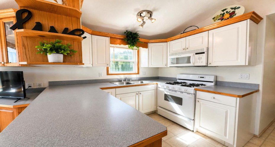 Ample cabinetry loaded with all you'll need