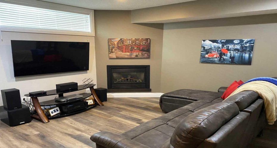 basement family room