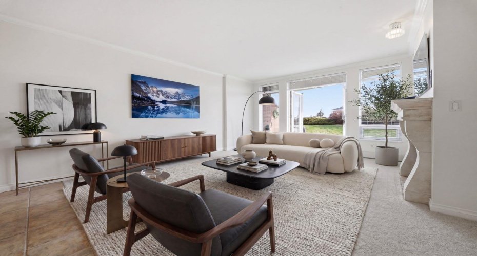 AI staged Living space