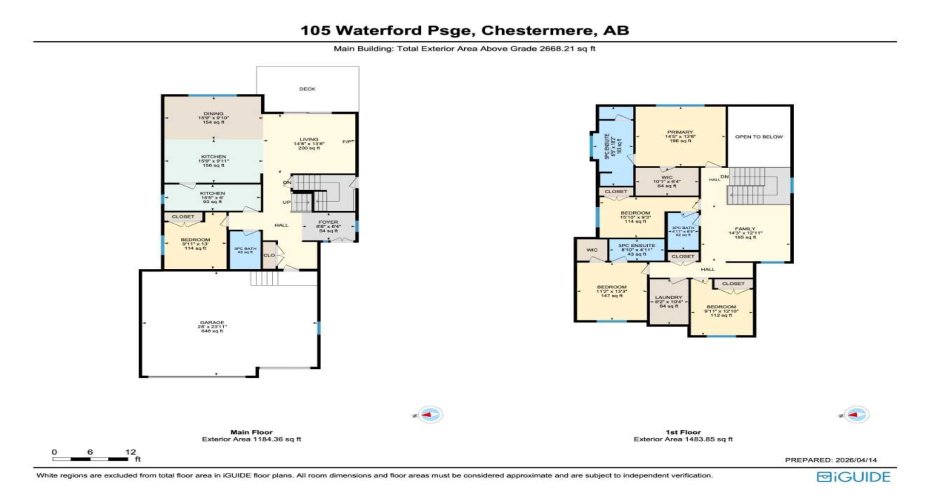 105 Waterford Passage, Chestermere, Alberta T1X 3B4, 5 Bedrooms Bedrooms, ,4 BathroomsBathrooms,Residential,For Sale,Waterford,A2303213