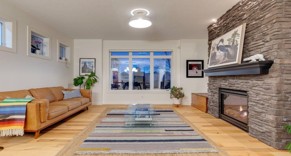 Living Room with Fireplace