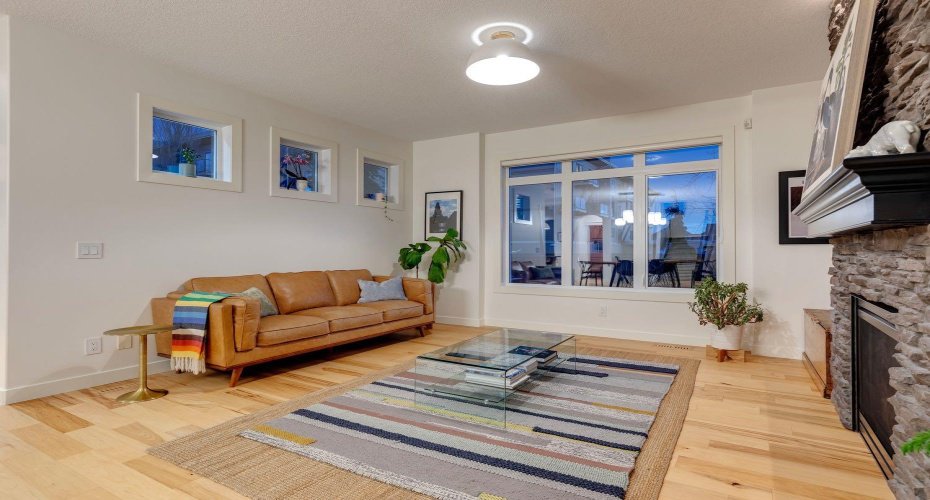 Living Room with Fireplace