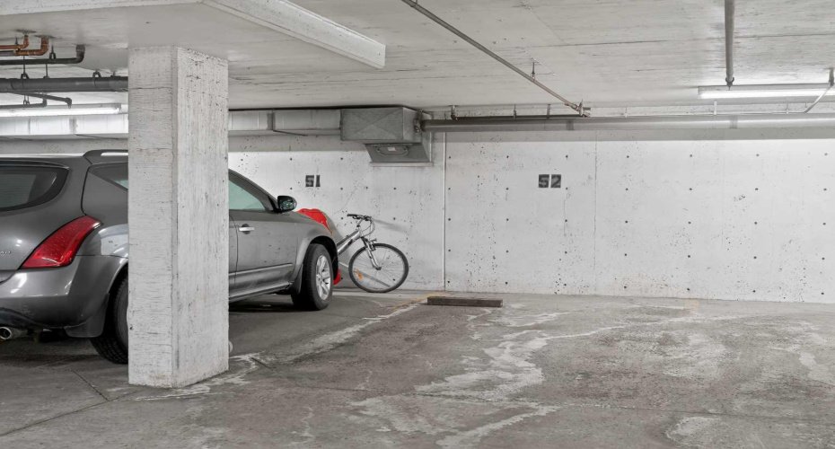 Titled underground Parking
