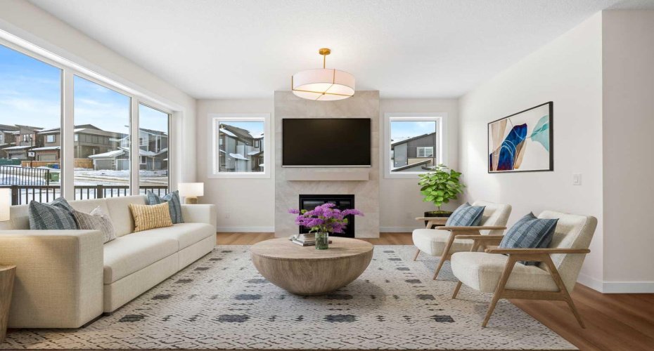 Room has been virtually staged