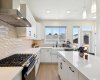You will LOVE access to lots of counterspace & cupboards TO ACCOMMODATE ALL of your culinary masterpieces.  You will love this brightly lit kitchen!
