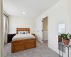 The 2nd bedroom spans the entire width of the upper level.