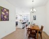 Your dining area easily accommodates LARGE family gatherings.