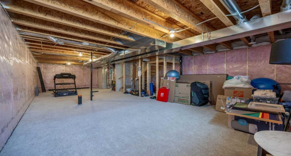 undeveloped basement awaits your creative touch