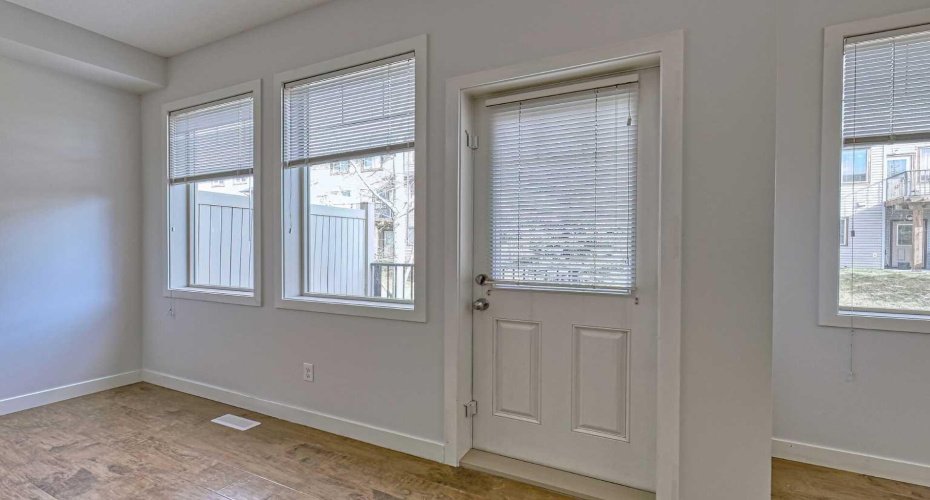 French door to back deck
