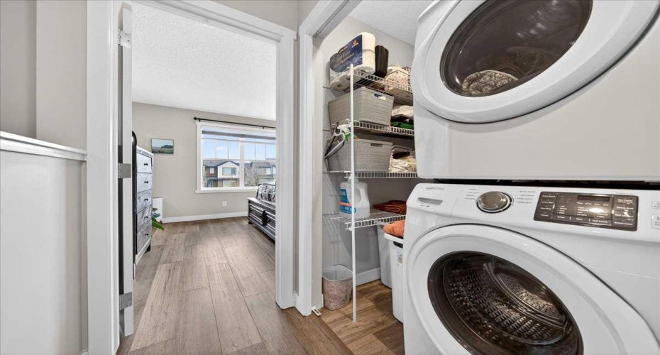 Upper level laundry
