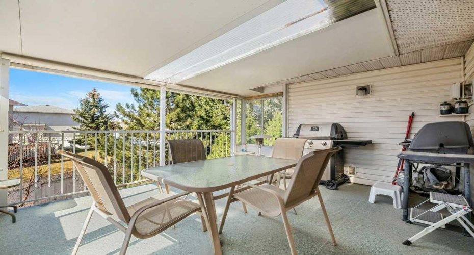 Covered Deck just off the kitchen & family room