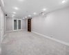 Lower level family room.
