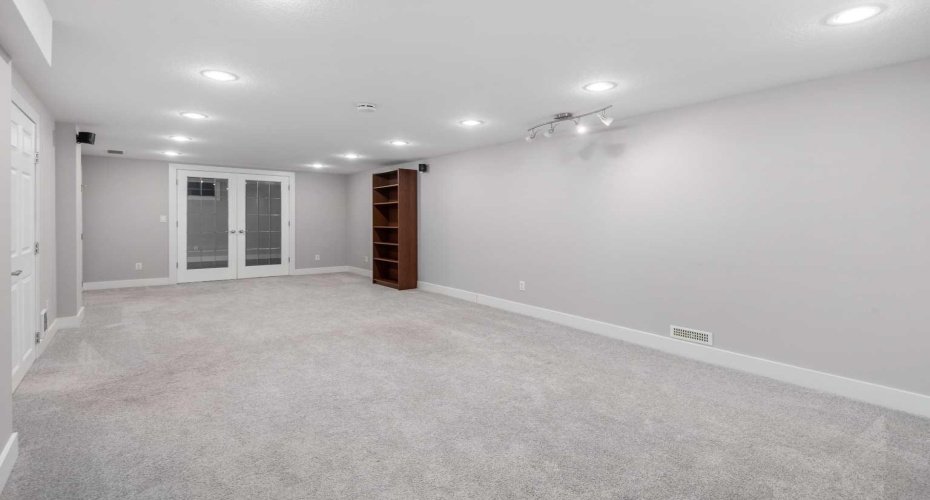 Lower level family room.