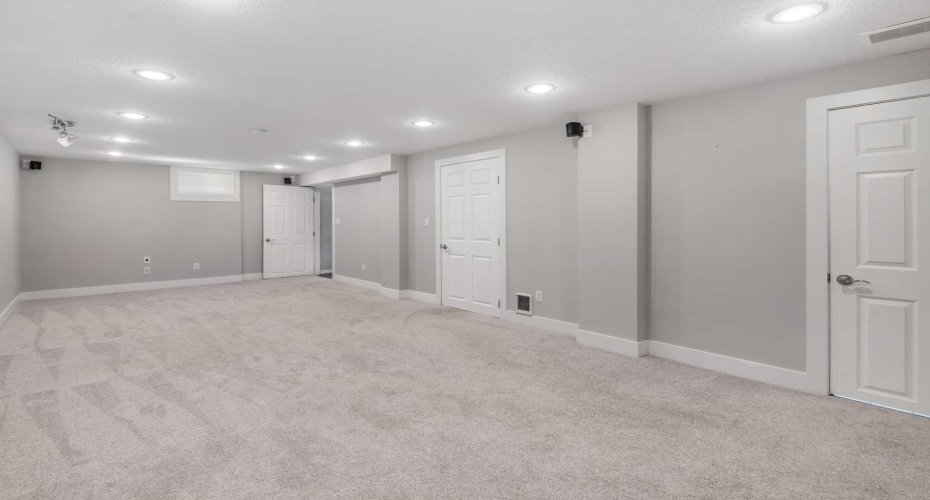 Lower level family room.