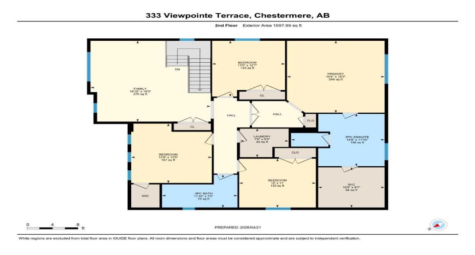 333 Viewpointe Terrace, Chestermere, Alberta T1X 0T3, 4 Bedrooms Bedrooms, ,3 BathroomsBathrooms,Residential,For Sale,Viewpointe,A2304362