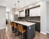 Large island perfect for cooking and entertaining