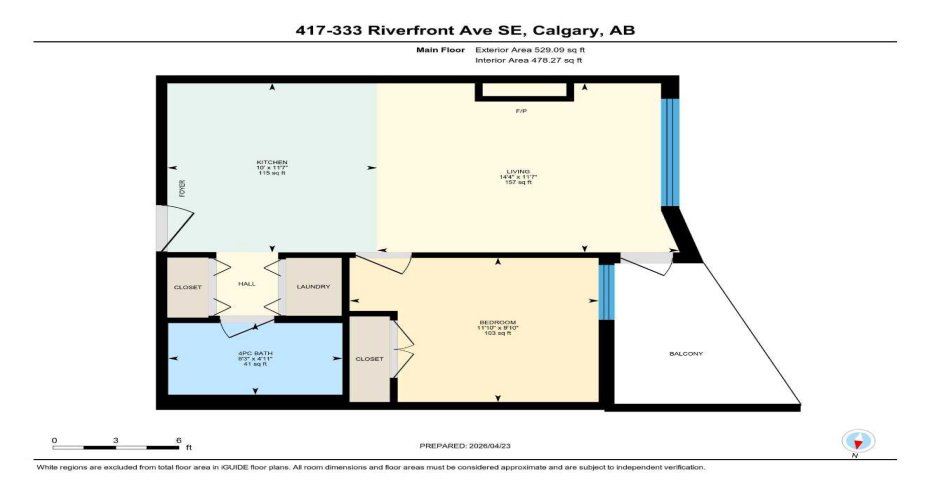 333 Riverfront Avenue, Calgary, Alberta T2G 5R1, 1 Bedroom Bedrooms, ,1 BathroomBathrooms,Residential,For Sale,Riverfront,A2304592