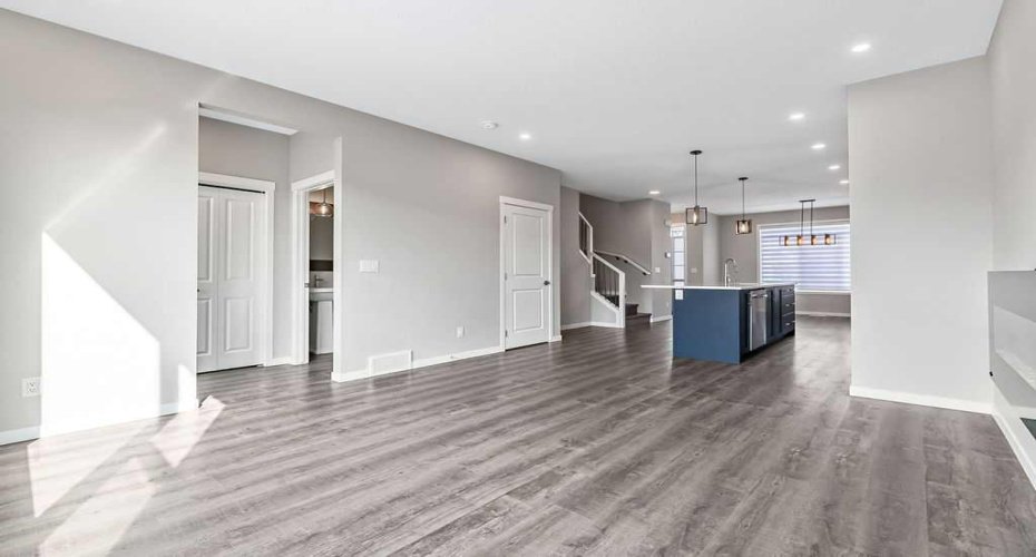 Living Room into Kitchen