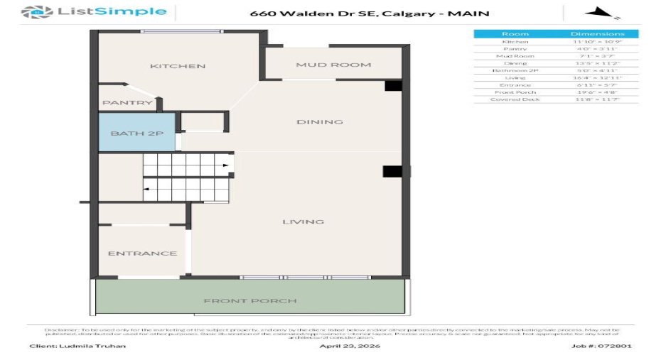 660 Walden Drive, Calgary, Alberta T2X 0Z5, 3 Bedrooms Bedrooms, ,3 BathroomsBathrooms,Residential,For Sale,Walden,A2304936