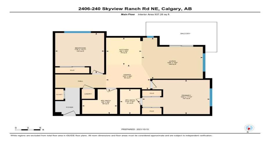 240 Skyview Ranch Road, Calgary, Alberta T3N 0P4, 2 Bedrooms Bedrooms, ,2 BathroomsBathrooms,Residential,For Sale,Skyview Ranch,A2295739