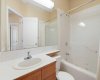 4-piece main bathroom, jetted tub, tile floor.