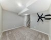 Basement with Carpet has been removed and seller offers a $5000 credit/allowance at closing for buyer's to choose their own carpet or flooring