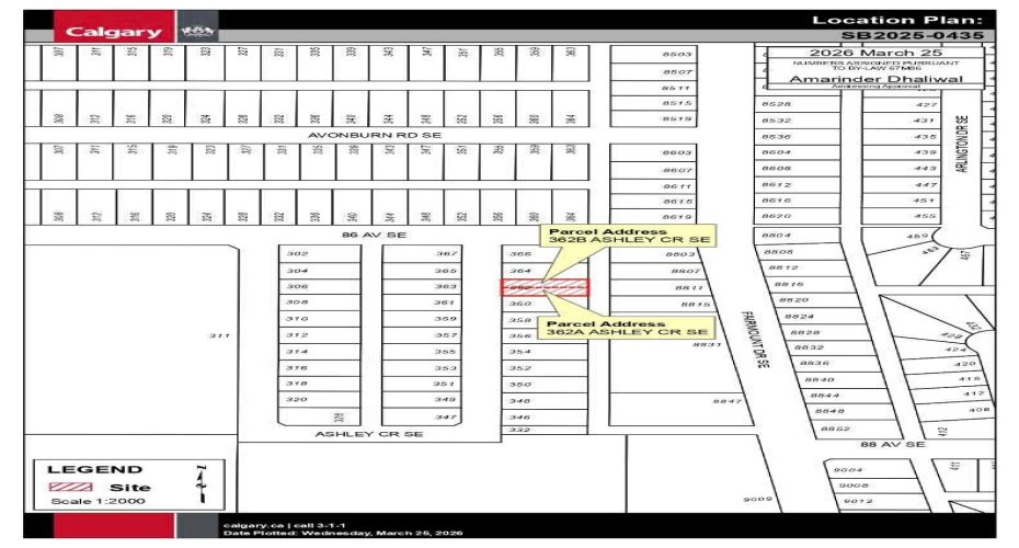 362A Ashley Crescent, Calgary, Alberta T2H 1T7, ,Land,For Sale,Ashley,A2304337