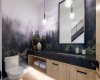 Main level half bath for guests.