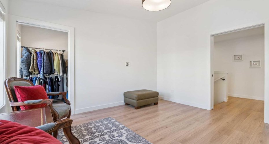 Its own walk-in closet with a window