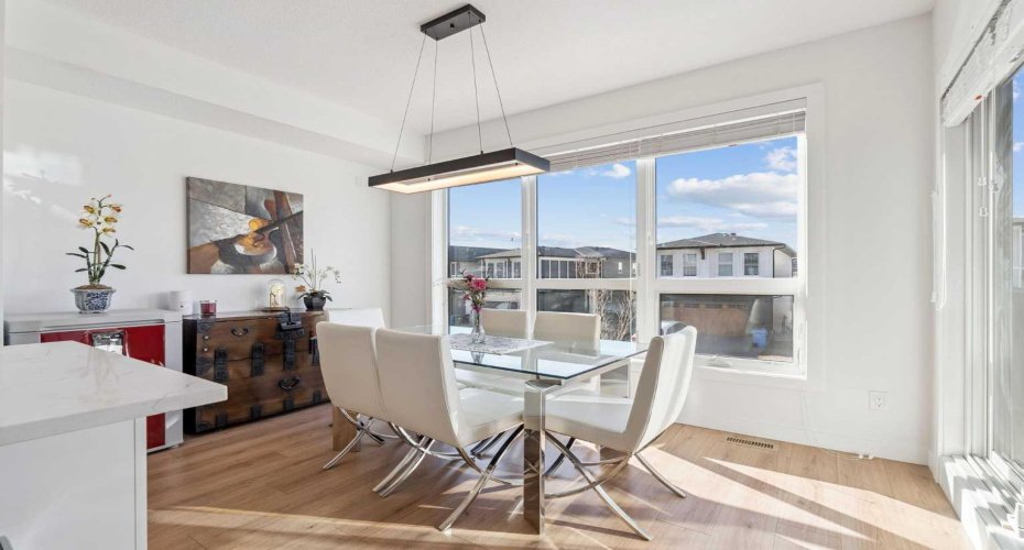 Spacious dining area