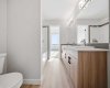 Additional view of the main bathroom showcasing modern finishes and practical layout.