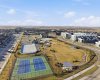 Aerial view of the surrounding Seton community highlighting nearby amenities and residential areas.