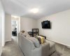 Upper level family room is a great place for the family to gather at the end of the day