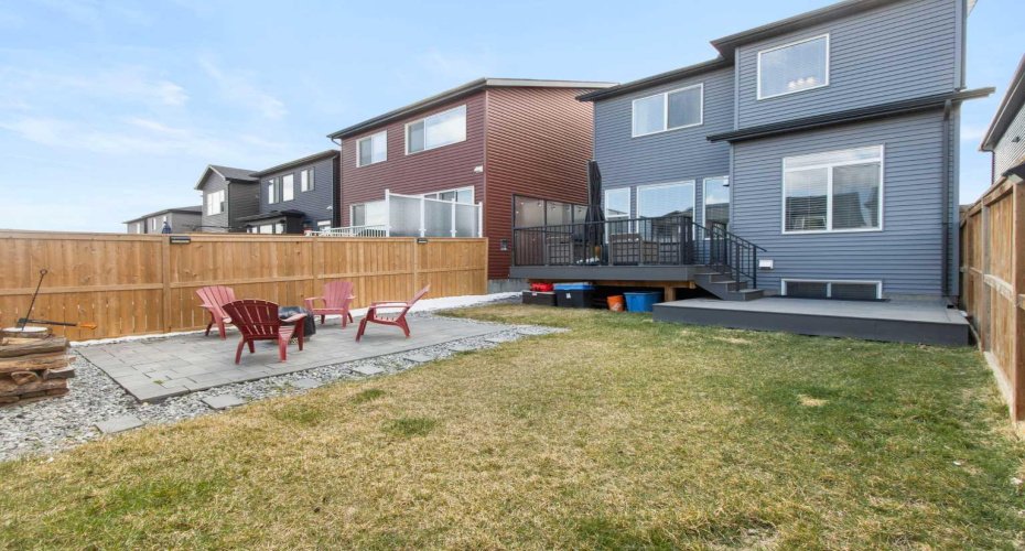 The yard is very big, lots of space for kids to play
