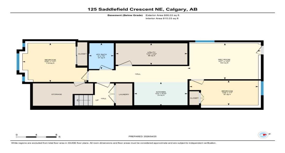 125 Saddlefield Crescent, Calgary, Alberta T3J 4Z8, 4 Bedrooms Bedrooms, ,3 BathroomsBathrooms,Residential,For Sale,Saddlefield,A2297334