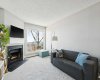 Cozy fireplace. Brand new carpet throughout the unit. And, look at that view!